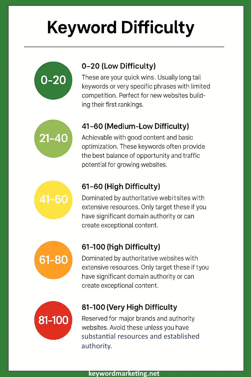 Keyword Difficulty Infographic